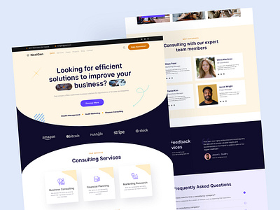 NextGen- Landing page design agency landing page app branding business landing page business landing page design business ui design design landing page design minimal design modern design trendy landing page trendy website ui uiux ux web ui website design website ui