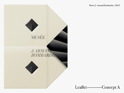 J. Armand Bombardier Museum — Leaflet Design art direction design typogaphy