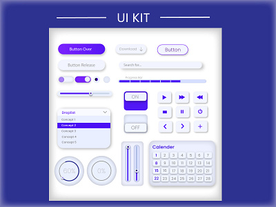 #UI-KIT banner branding design graphic design illustration illustrator logo social media ui ui kit vector