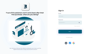 Log in branding design graphic design ui ux vector