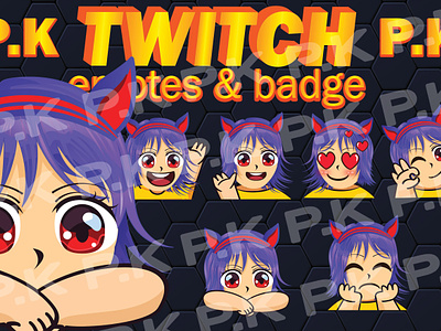 twitch girls emotes and sub badge badge custom emotes emotes girls emotes twitch badge twitch emotes
