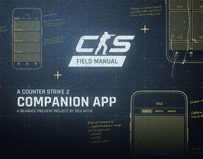 Counter Strike: Field Manual app design gaming product design ui uiux