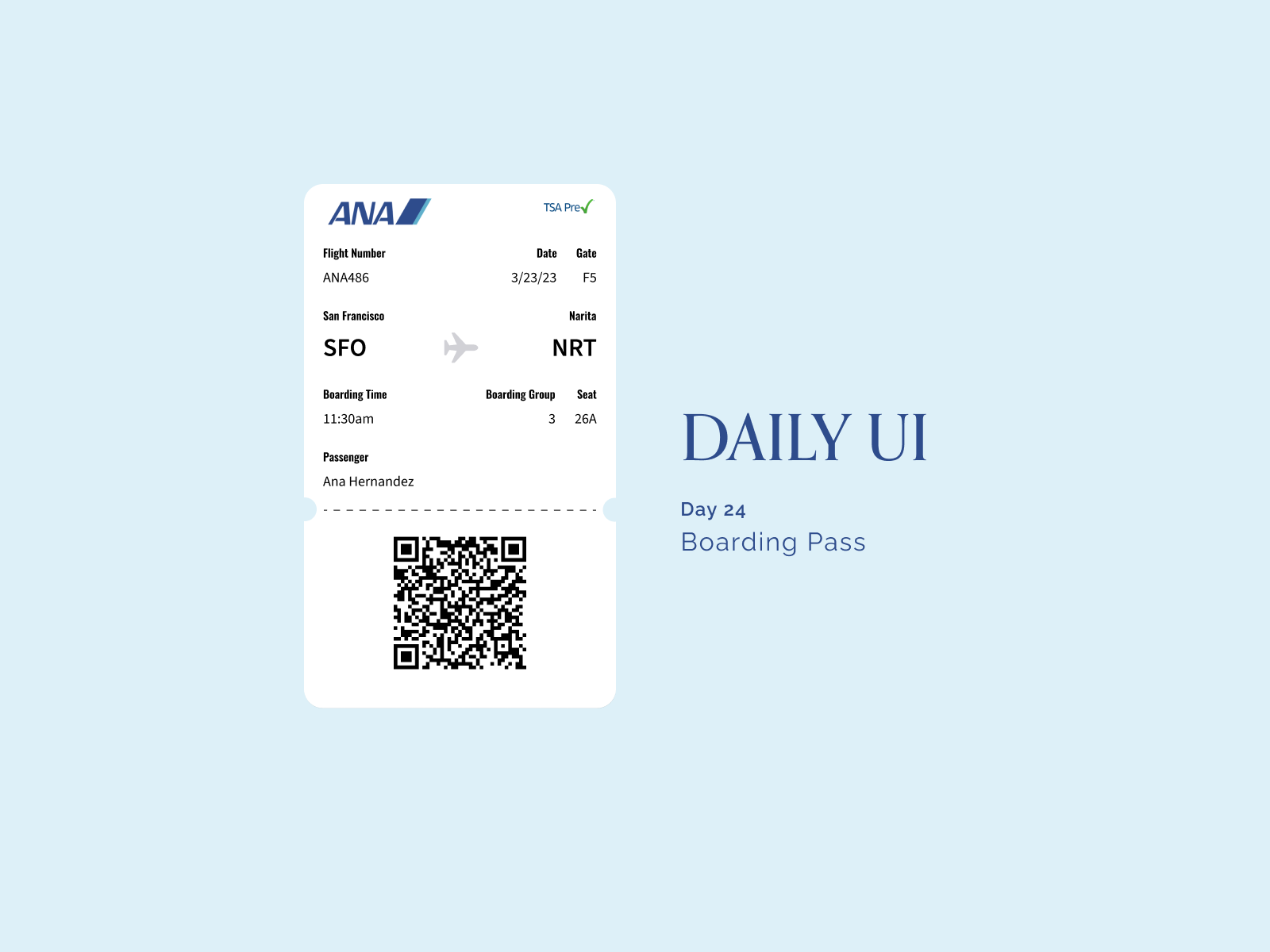 Daily UI 024 Boarding Pass By Ana Hernandez On Dribbble   Original F95bc3b26308f399848485c865bc0a81 