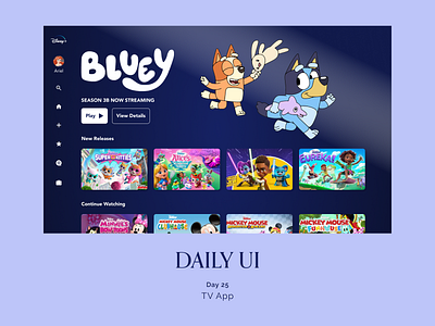 Daily UI #025 - TV App daily ui product design tv app ui ux