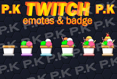 ice cup sub badge bit badge bit badge custom badge ice cream badge ice cup sub badge sub badge twitch emotes