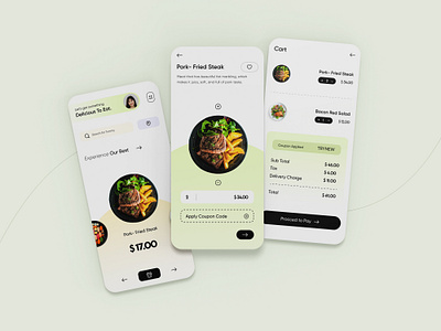 UI/UX Design for Restaurant App app design designing mobileapp ui uidesign uiux