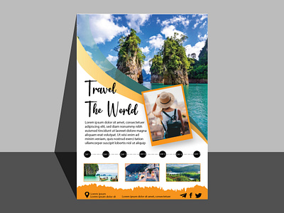 Travel Flyer abobeillustrator flyers graphic design illustration phaplete travel vector