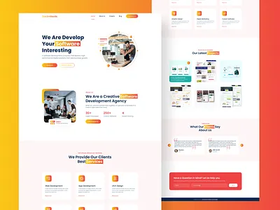 Digital Agency Website - Lite Version agency agency website clean creative design digital agency digital agency website digital website homepage interface landing page design logo design studio ui ui design uiux web web design website website design
