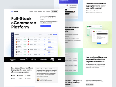 SaaS eCommerce Platform Webflow Design analytics app application dashboard data design ecommerce landing page platform saas saas design software startup tool ui web webdesign webflow webpage website