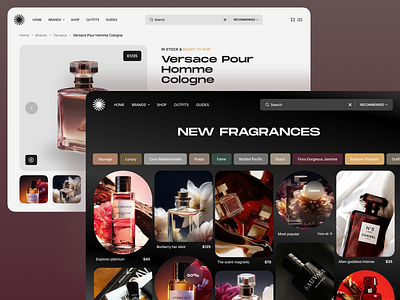 Beauty Shop Concept bodycare clean design e commerce flowers perfume shop skin ui ux web sites