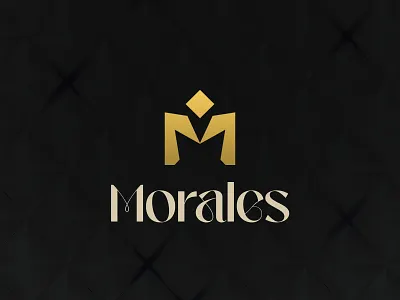Morales Logo ( Letter M ) branding concept design flat gold graphic design icon illustration jewelry logo jewerly logo logo design logo identity logomark