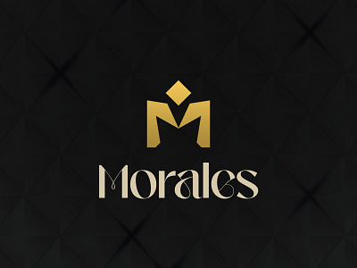 Morales Logo ( Letter M ) branding concept design flat gold graphic design icon illustration jewelry logo jewerly logo logo design logo identity logomark