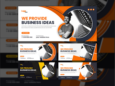 Facebook Cover banner - Web banner template agency banner business business ads company corporate design digital marketing facebook facebook ad facebook ads facebook banner facebook cover facebook page facebook post fb fb cover template web banner website header