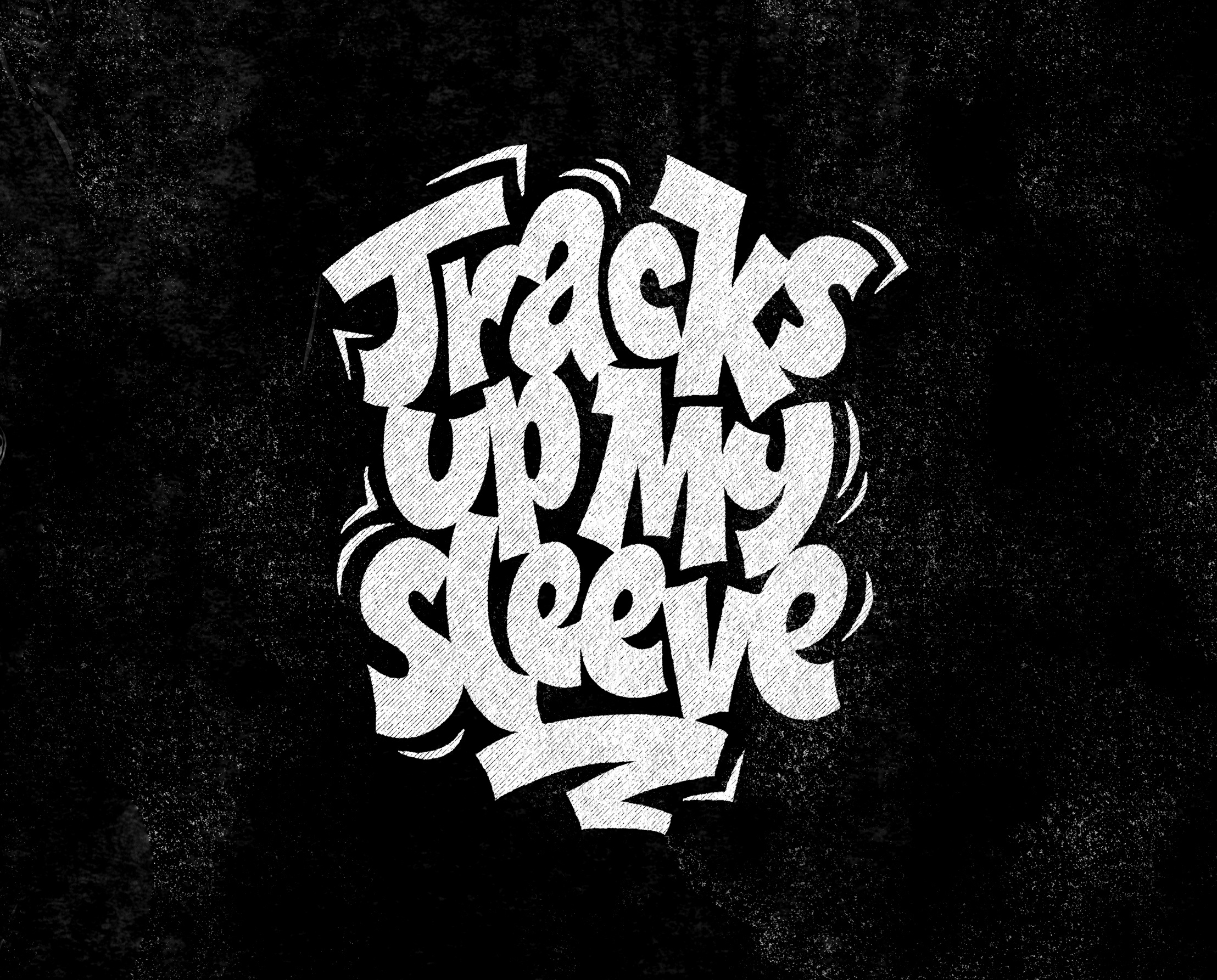 Tracks Up My Sleeve branding design digitalart graphicdesign handlettering lettering logo logotype music photoshop recordstoreday type typography vinyl
