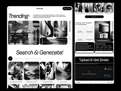 Ai Image Generator 🤖🎞 ai ar artificial intelligence black white camera edit figma image image genera landing landing page lightroom photo photo edit photography vr web design