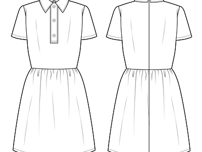 ladies shirt  Fashion design sketches, Fashion sketches, Clothes design