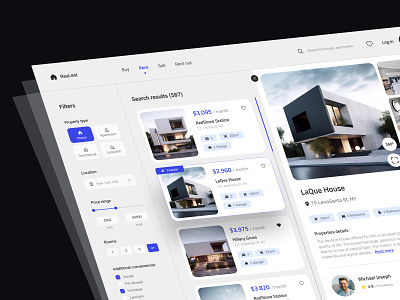 Real Estate Website appartments booking concept real estate ui uiux ux web app web design webdesign website