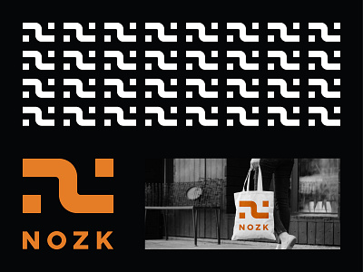 NOZK | Logo Design application branding data analytics geometric graphic design logo modern technology