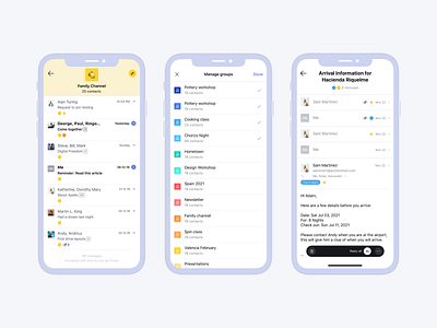 ProtonMail. Keep your conversations organised. app design ui ux