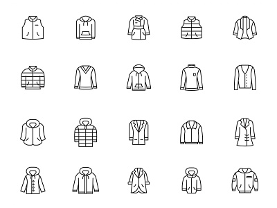 Jacket and Coat Icons clothing coat coat icon download fashion free download free icons free vector freebie graphicpear icon icon design icon set icons download jacket jacket icon vector icon