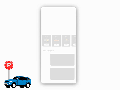 Car Parking App animation app car car parking design illustration interaction ui ux