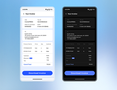 Invoice #DailyUI Day-46 branding dailyui design figma graphic design invoice ui uiux uiux design userinterface