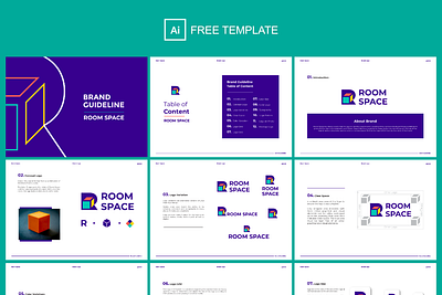 BRAND GUIDELINE FREE brand guideline branding identity design layout free template guideline guidelines template layout template