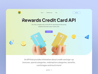 Credit Card API , website design api app backend branding creditcard design graphic design illustration typography ui ux website websitedesign