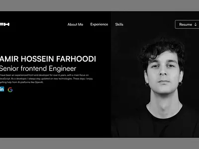 Frontend Developer Portfolio Concept animation clean ui code design developer graphic design interface landing page portfolio programmer programming ui uiux ux visual design web web design website