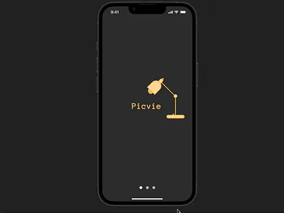 Picvie application clear design minimalistic interface mobile app ui ux