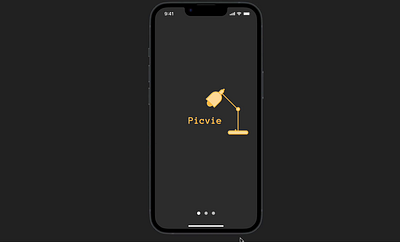 Picvie application clear design minimalistic interface mobile app ui ux