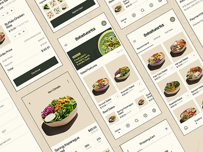 Saladworks Mobile App android android app design android app designer app app design app interface app interface designer app ui design app ui designer application application design apps ui design food app ios mobile mobile app mobile app design mobile applications design mobile ui mobile ui designer