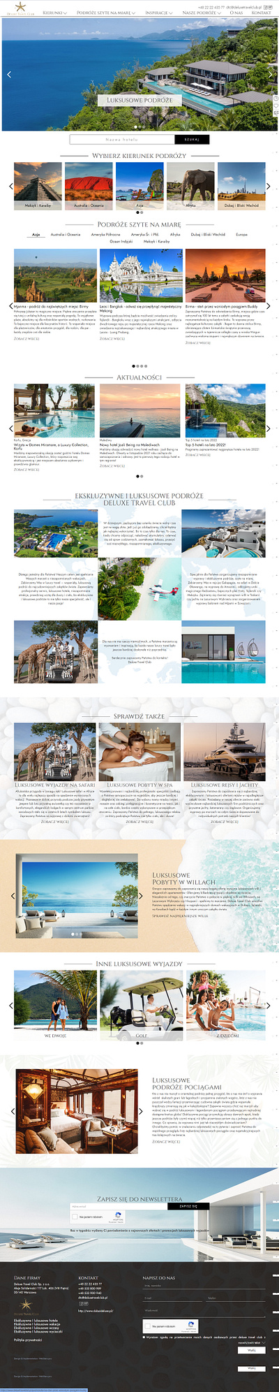 Luxury travel company website luxury travel website travel agency travel company webflow website design