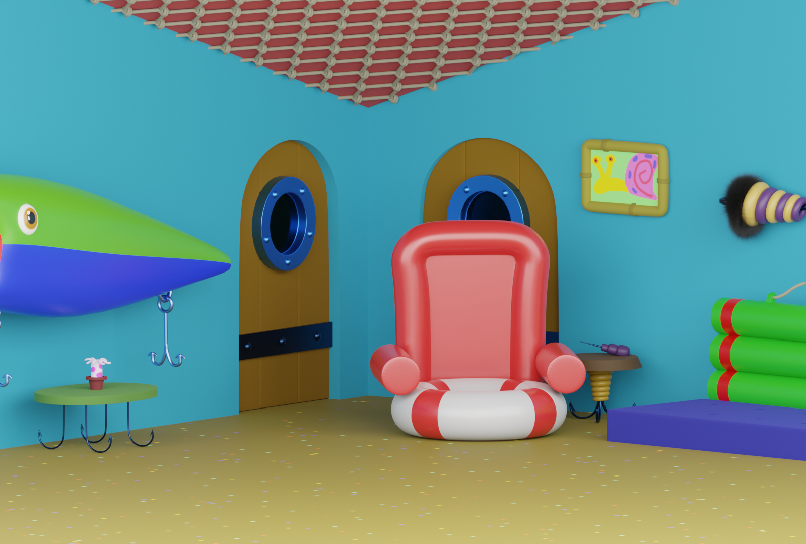 SpongeBob house 3D by Andrey Davydik on Dribbble