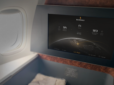 Singapore Airlines IFE airline aviation design hmi ife in flight entertainment interactive interface mobility transport ui ux