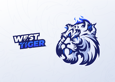 West Tiger branding design esport illustration logo mascotlogo vector