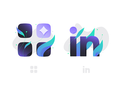 Let's bloom! Set of Icons for Website bloom branding flat graphic design icons illustration illustrator logo ui vector website