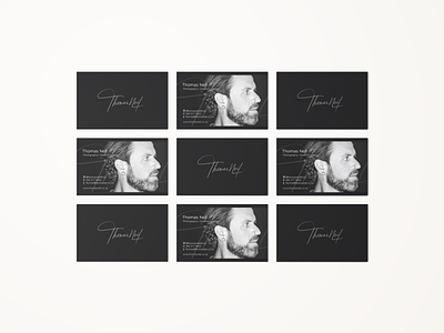 Thomas Neil Business cards black and white business card photographer