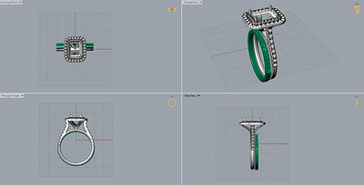 Micro Prong Setting (Four Views)