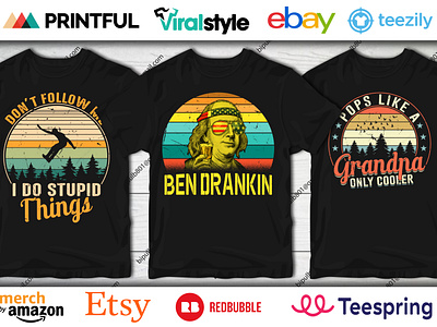 Vintage Retro T Shirt designs, themes, templates and downloadable graphic  elements on Dribbble