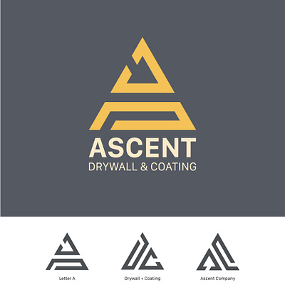 ASCENT Drywall & Coating logo contest @99designs.com 99designs design graphic design illustrator logo typography vector
