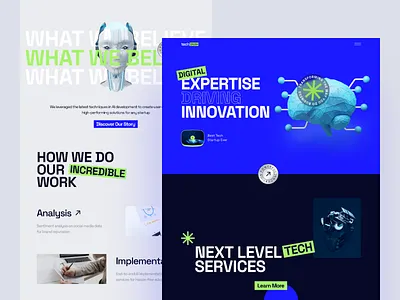 techCRUSH - Tech Startup Website 3d agency website ai ar blockchain data landingpage openai robot startup tech tech website technology vector vr web3
