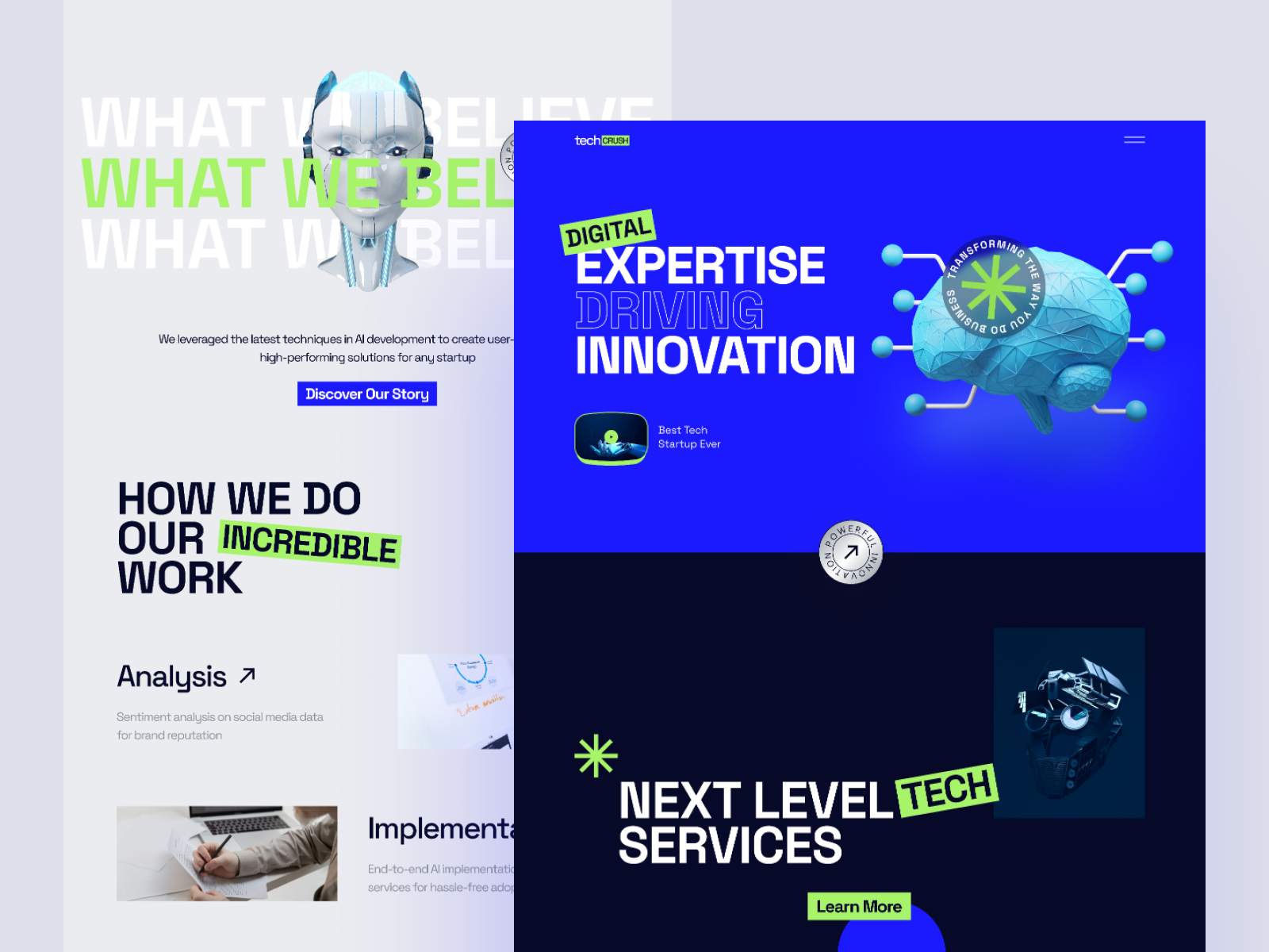 techCRUSH - Tech Startup Website by Sabbir @Resimpl for Startise on ...