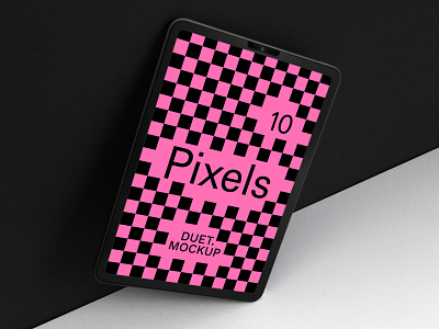 Pixels iPad 10 Mockup branding design device interface mockup photoshop template ui ux