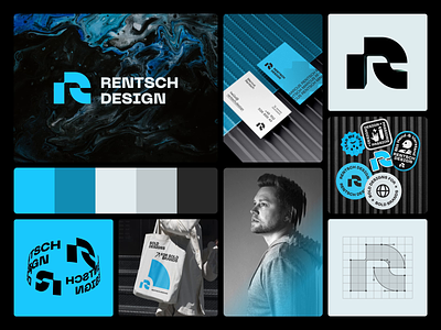 Personal Rebranding animation blue branding design graphic design letter r lettermark logo mark