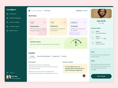 UserSphere colourful platform pro product design ui ui design voc