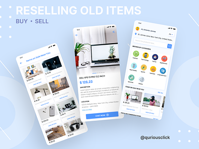 Reselling Old Items Mobile App UI/UX Design appdesign buyandsell convenienceshopping digitalproduct ecommerce figma mobile ui design mobileapp mobilecommerce olx resalecommunity resellingapp secondhandmarketplace serexperience socialcommerce sustainableshopping thriftstore uiux usedgoods userinterface