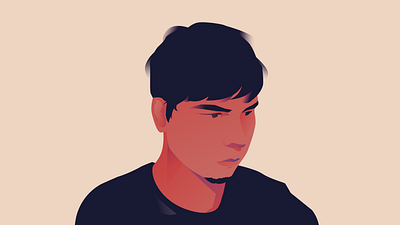 My casual portrait design graphic design illustration ui