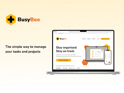 Case Study: BusyBee Productivity App - Desktop application branding case study design desktop graphic design illustration logo product ui ux vector