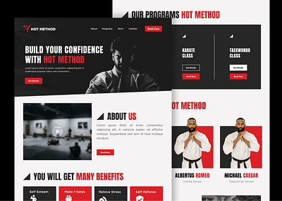 HOT METHOD WEBSITE DESIGN figma graphic design ui webdesign